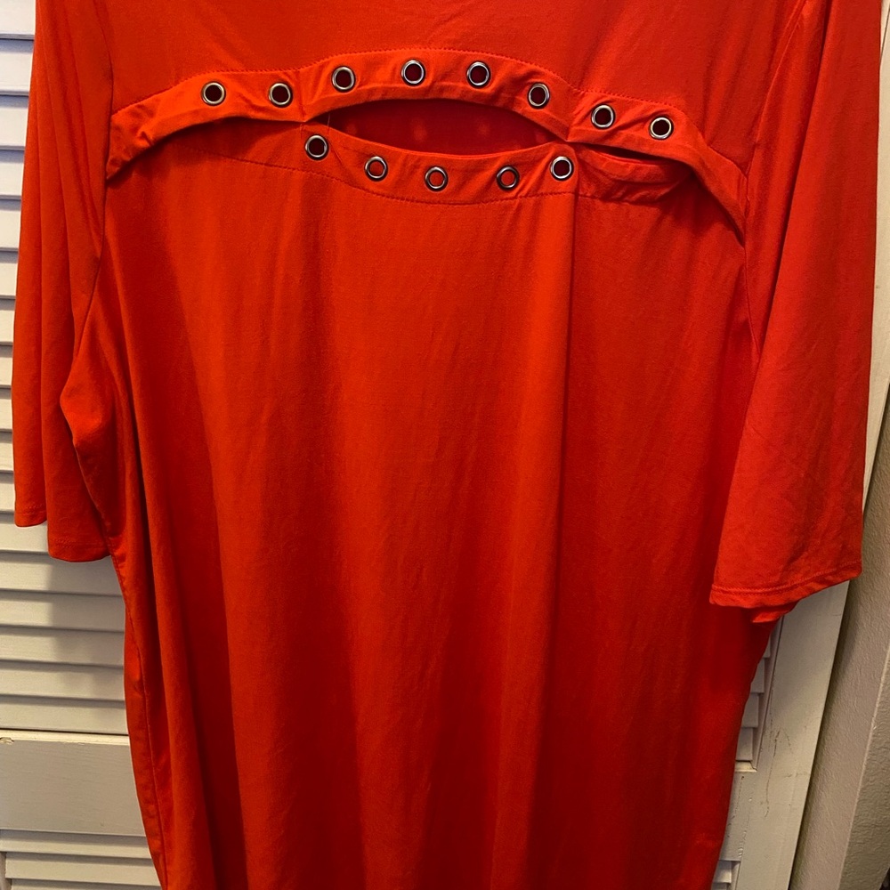 French Laundry Vibrant Red Top